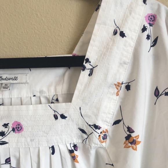 Madewell Square Neck Top in Sweet Blossoms - Picture 5 of 8